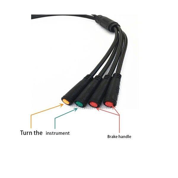 E-Bike 1T4 E-Bike Extension Cord Cable Waterproof Connector