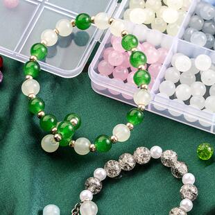 Beads DIY Earrings 8mm Necklace Flower Bracelet Making Glass