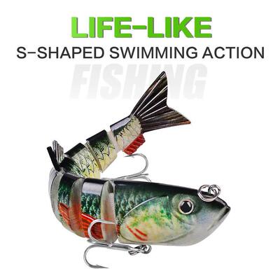 Proaovao 7-19g Swimbait Pike Wobblers Crankbait Fishing Lure