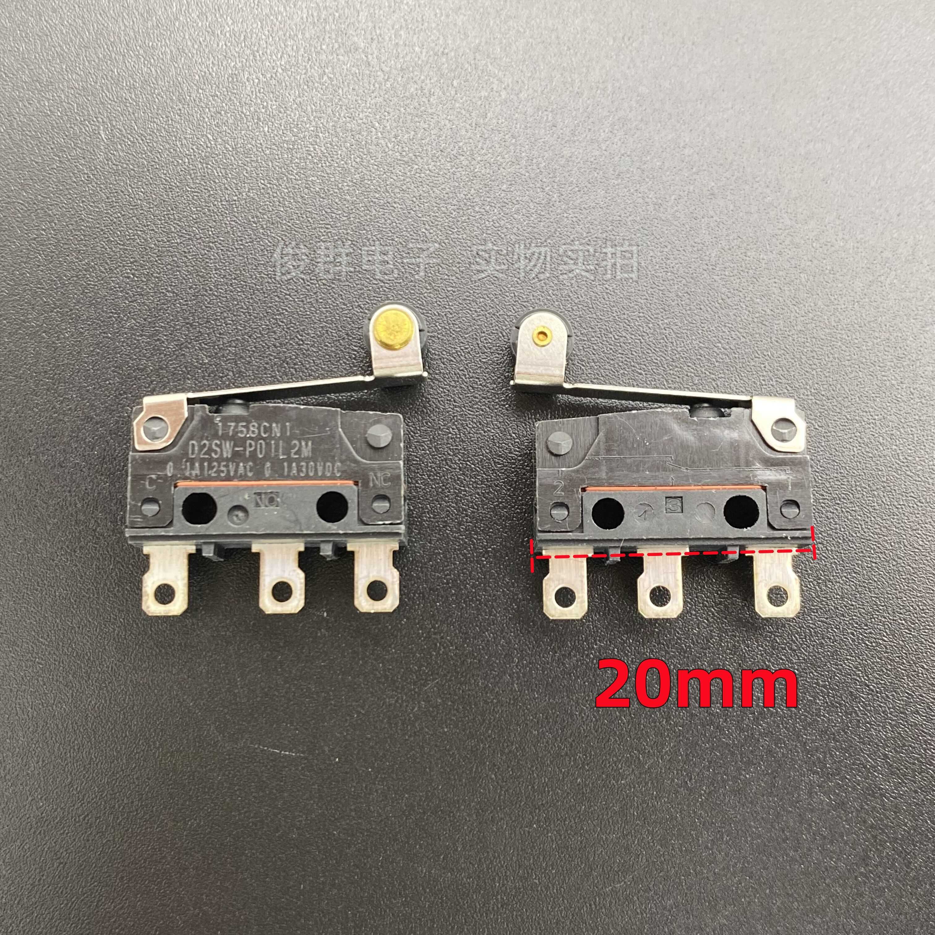 欧姆龙OMRON D2SW-P01L2M微动开关限位防水带滚轮0.1A125V 30VDC