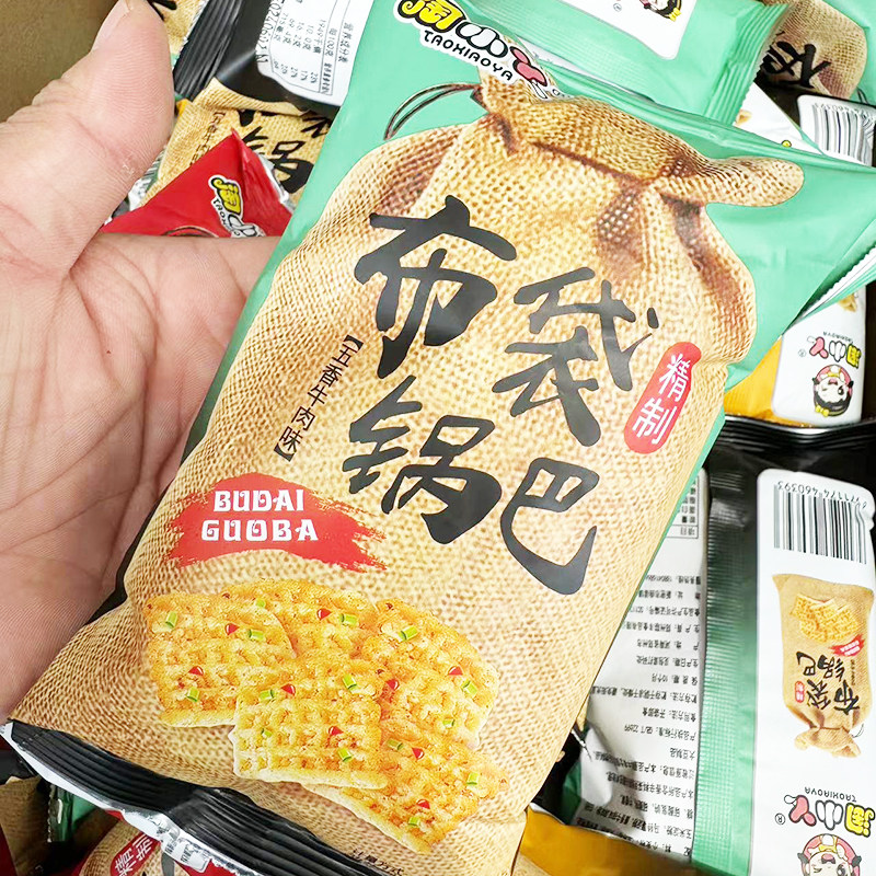 淘小丫布袋锅巴五香牛肉味