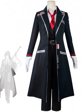 边狱巴士公司cos服鸿璐浮士德cos服长款游戏黑色制服cosplay服装
