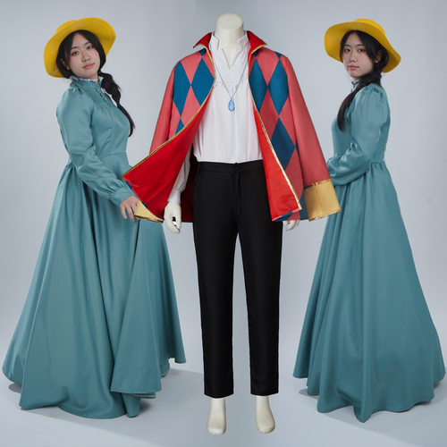 现货厂家直销哈尔的移动城堡同款苏菲裙子Cos服哈尔Cosplay服装