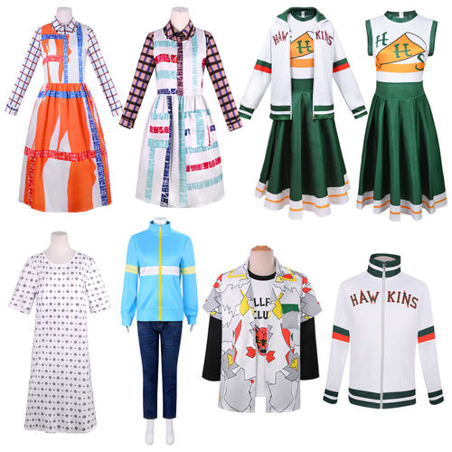 z新款怪奇物语cos服StrangerThings衬衫外套万圣节服装现货
