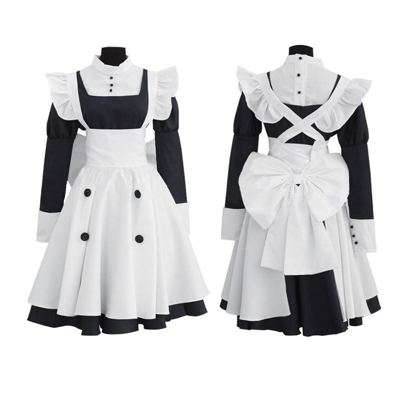 黑执事cosplay服装黑管家梅林cos服女仆装