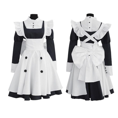 黑执事cosplay服装黑管家梅林cos服女仆装