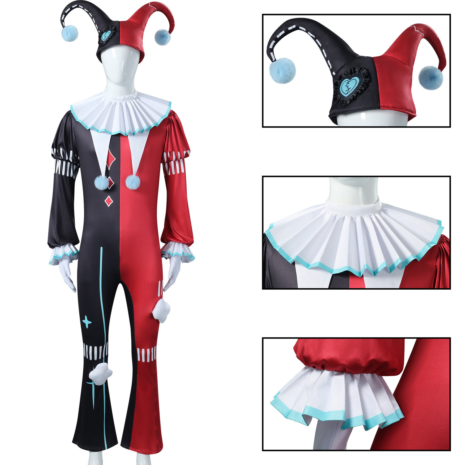 蛋仔派派阿巴cos服逃出惊魂夜怨灵小丑阿巴cosplay游戏动漫服装