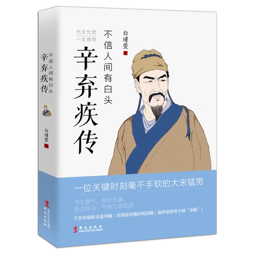 不信人间有白头 辛弃疾传 辛弃疾诗词全集 辛弃疾词传 文学家名人传记散文随笔中国历史人物传记历史知识读物名人人物传记书籍