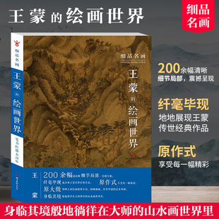 细品名画 王蒙的绘画世界 元四家山水画原大艺术美院国画临摹画册范本理论书 原大级 原作式绘画 艺术理论绘画畅销书籍 颂雅风ys