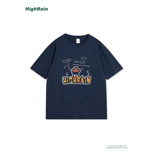 HighRain趣味数学公式T恤2026夏