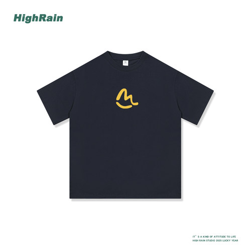 HIGHRAIN重磅纯棉短袖t恤女夏