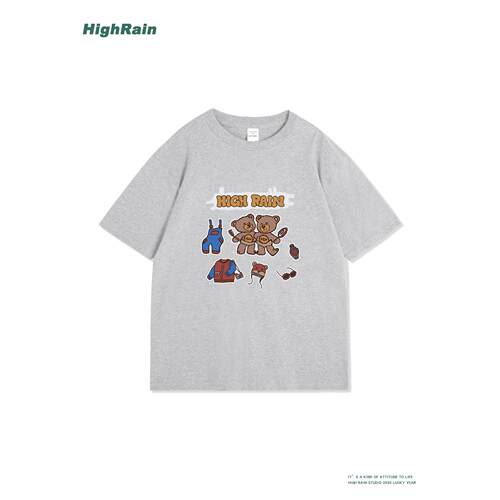 HighRain2026新款可爱小熊印花潮
