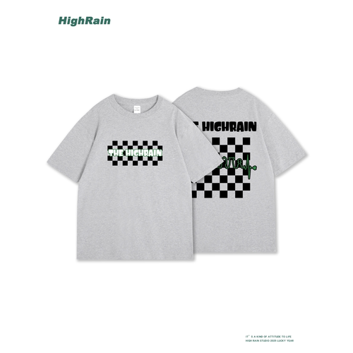 HighRain潮牌T恤男夏季2026上衣
