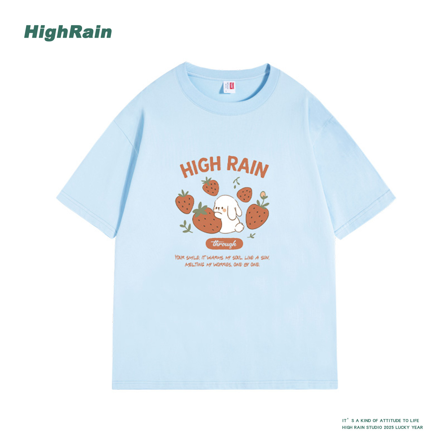 创意趣味日系简约可爱兔子印花