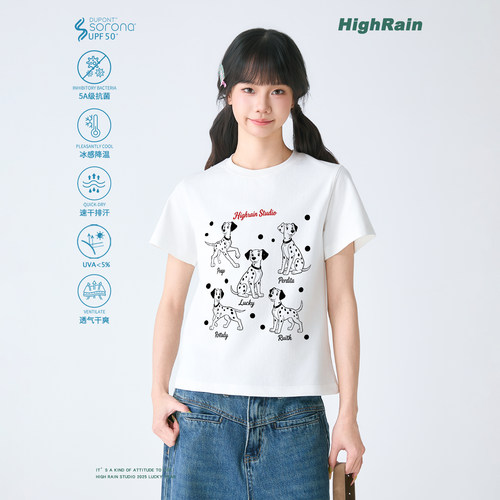 HighRain杜邦Sorona面料T恤女夏