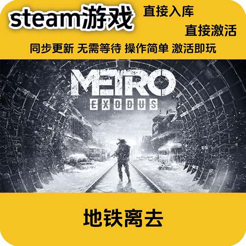 steam正版 地铁离去Metro Exodus激活码正版游戏全DLC入库cdkey