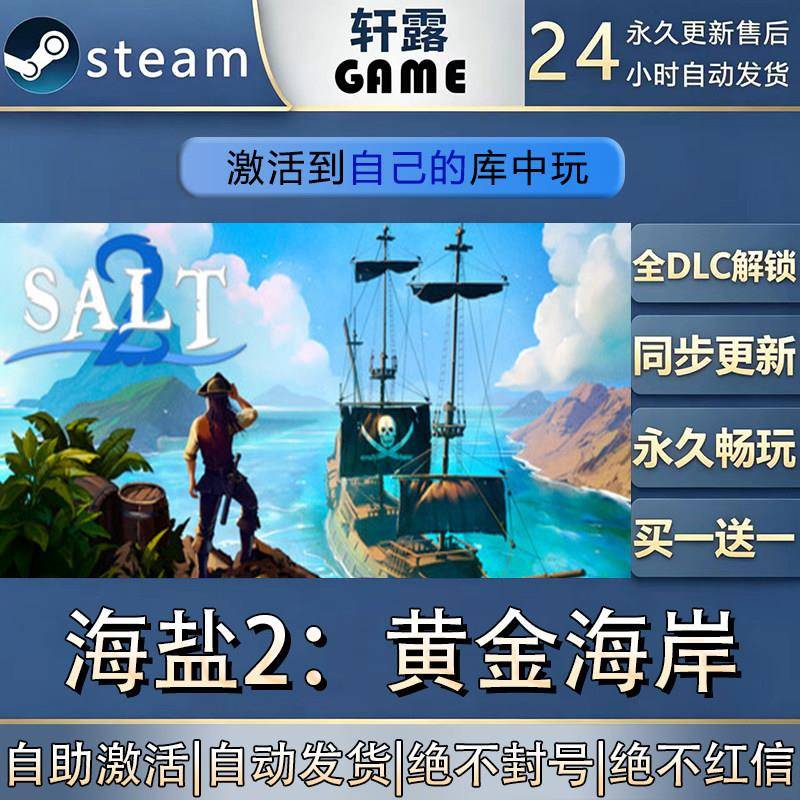 【steam入库 联机修补程式联机】海盐2：黄金海岸激活码CDK全DLC