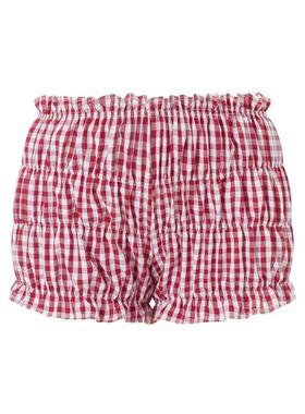 Xingqing Red and White Plaid Shorts y2k Clothes Women Elasti