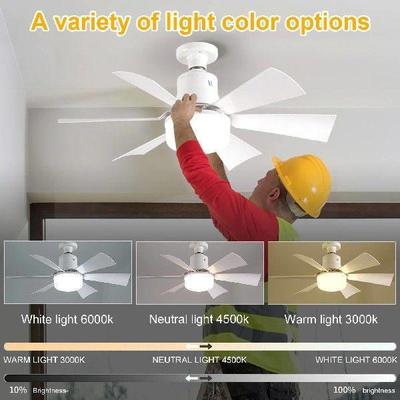 Socket Fan Light with Remote Ceiling Fan with Light 3