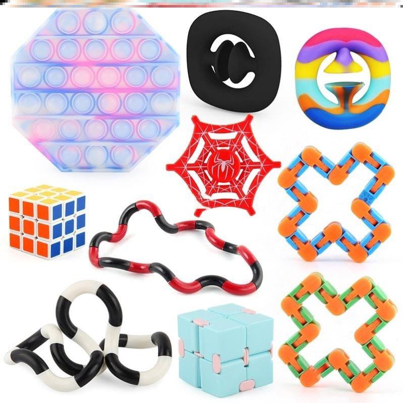Anti Stress Fidget Toys Finger Figet Spiner Popit Pop 玩具