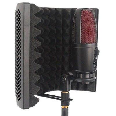 Mini Microphone 3 Panels Foldable Windscreen Acoustic