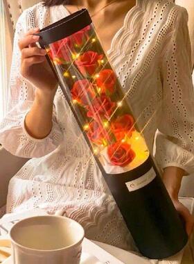 9 Head Soap Roses with Lighting Festive & Party Supplies