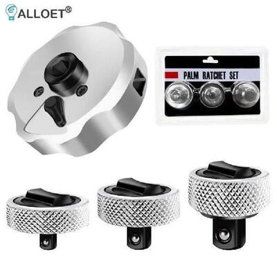 3Pcs Mini Ratchet Wrench 1/4 3/8 1/2 Inch with Knurled