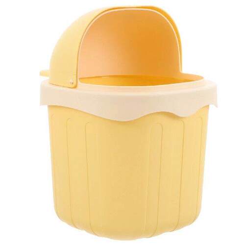 Mini Trash Can Cans Bucket Garbage Bin Desk Tiny Plastic