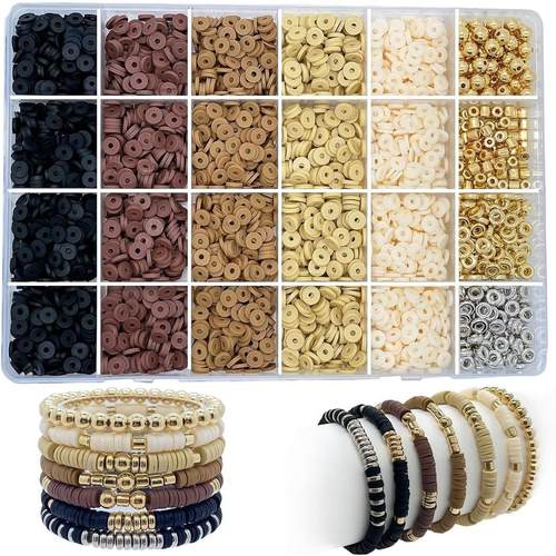 Clay Beads Bracelet Kit Friendship Bracelet Making for Women