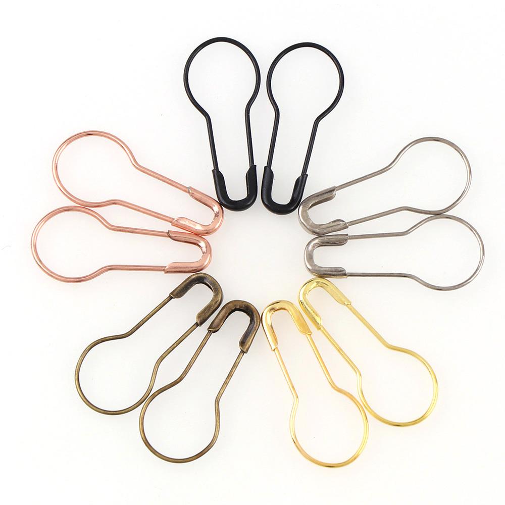 100Pcs Metal Pins Calabash Gourd Pear Shape Safety Metal Cli