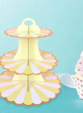 Three-layer Cake Stand Wedding Party Dessert Table Candy