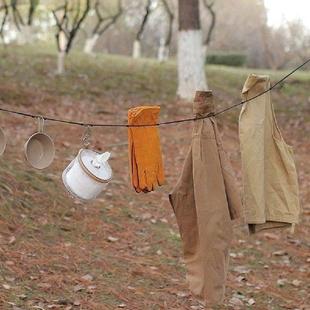 Laundry Drying Clips Windproof Hanging With Rope