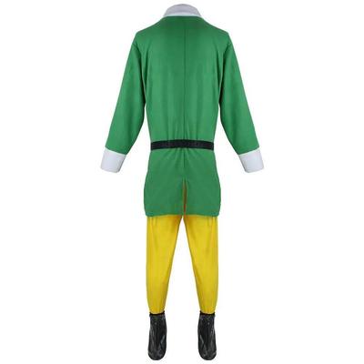 Christmas Elf Costume Christmas Buddy Santa Claus Green Suit