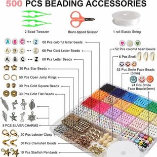 Set For Kit Clay DIY Making Beads Necklce Polymer Bracelet