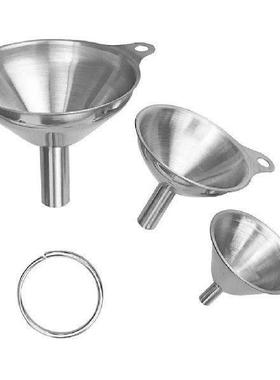 3 Pieces Stainless Steel Kitchen Funnels for Filling
