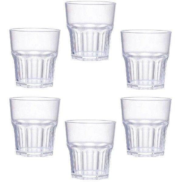 6 Pcs Shot Glass Unbreakable Spirits Cups Tumblers Kitchen