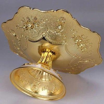 Snacks Serving Plate Dessert Storage Tray Fruit Plate Alloy