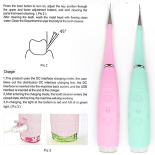 Electric Dental Scaler Tooth Calculus Remover Stains Tartar