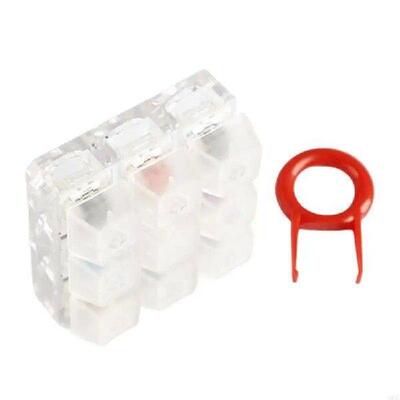 Professional 9 Switch Keyboard Tester Clear Keycap Sampler