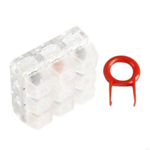 Professional 9 Switch Keyboard Tester Clear Keycap Sampler