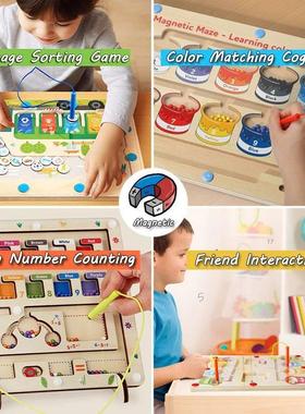 Magnetic Sorting Games Montessori Toys Maze Board Learning