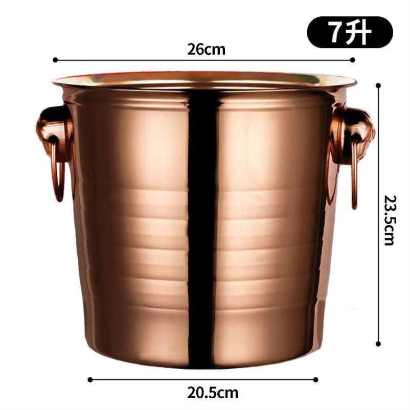stainless steel ice bucket bar ktv spit wine champagne