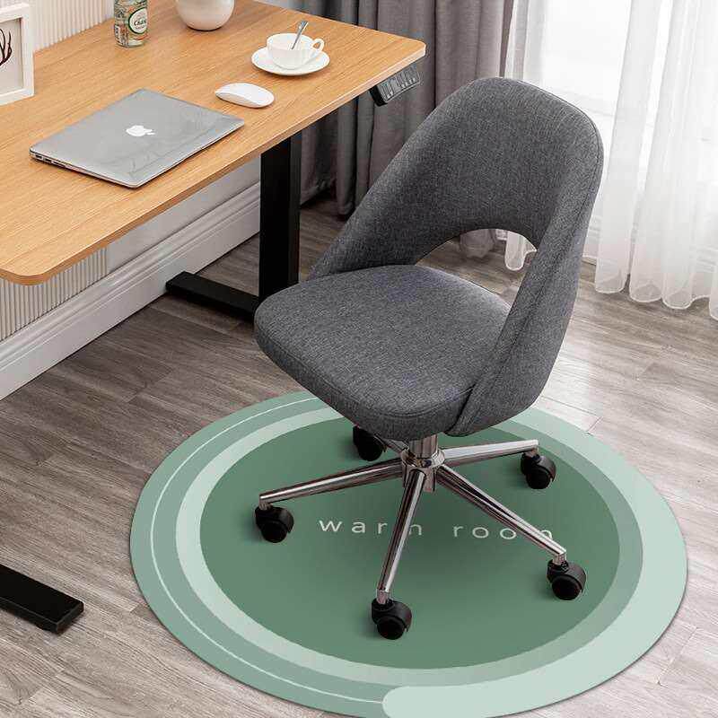 Nordic Light Luxury Computer Chair Floor Mat Diatom Mud Roun