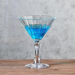 Cut Diamond Champagne Cocktail Cups Wine Crystal Glasses