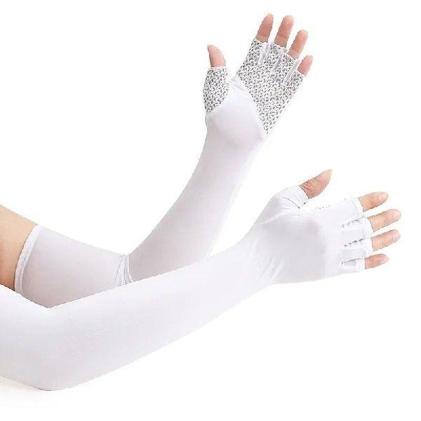 Five-finger Ice Arm Sleeves Sunscreen Breathable Arm Guards