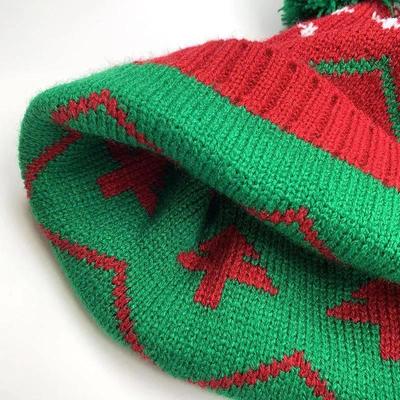 Christmas Hat for Kid Skullies Beanies Christmas Tree Red Ha