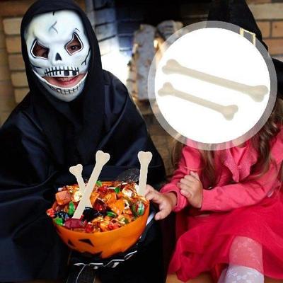 48 Pcs Halloween Bones Plastic Artificial Props for Party