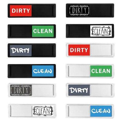 Clean Dirty Dishwasher Magnet Indicator Sign Easy To Read