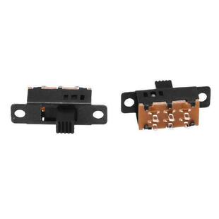 10Pcs High Knob 6 Pin 3 ition DPDT Panel Slide Switch