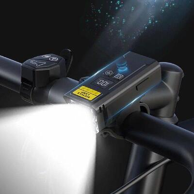 Bicycle Front Lamp with Horn Smart Light Sensor Bike